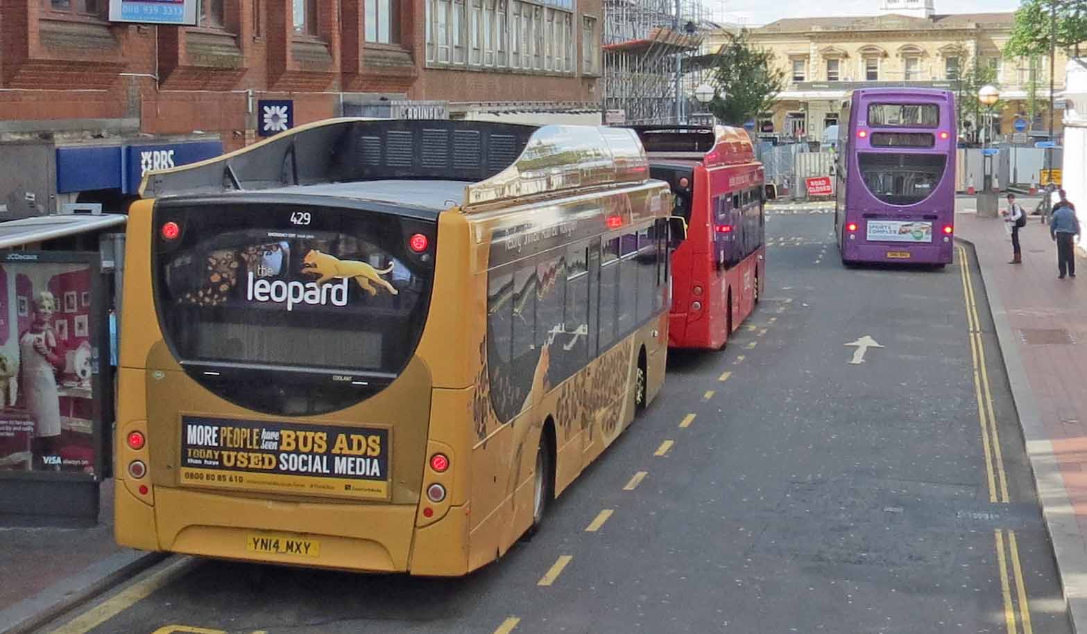 Reading Buses Scania K270UB ADL Enviro300 429 Leopard